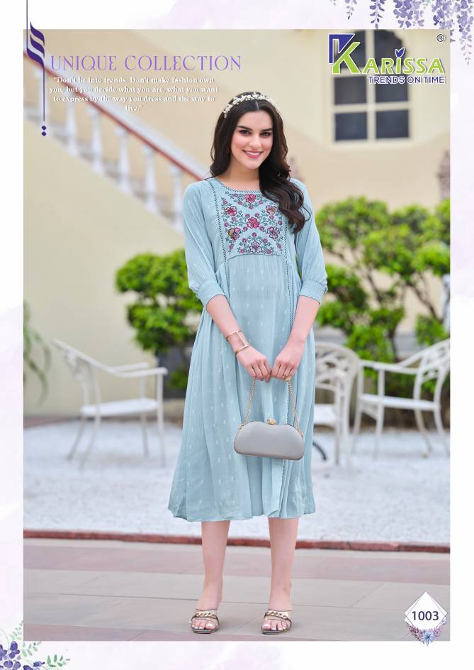 Sairaa By Karissa Premium Rayon Designer Patyu Wear Kurtis Wholesale Shop In Surat
